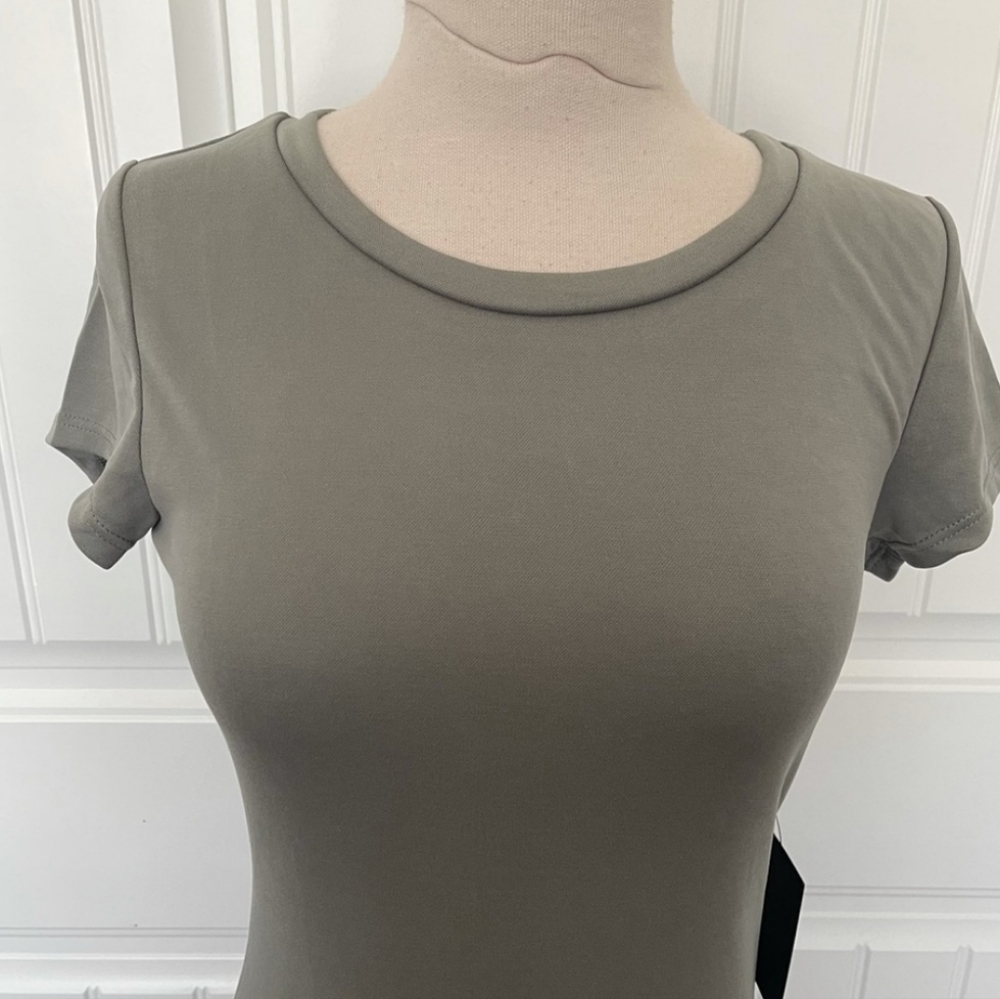 ****SOLD****NWT Lulu's Green Short Sleeve Fitted Maxi Dress Dress - Picture 10 of 17